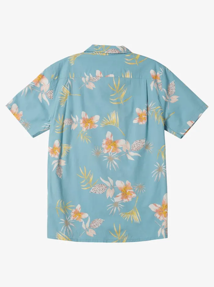 Quiksilver Tropical Floral Short Sleeve Woven Shirt Reef Waters Tropical Floral Ss Mens Shirts and Polos Quiksilver Tropical Floral Short Sleeve Woven Shirt Reef Waters Tropical Floral Ss Mens Shirts and Polos