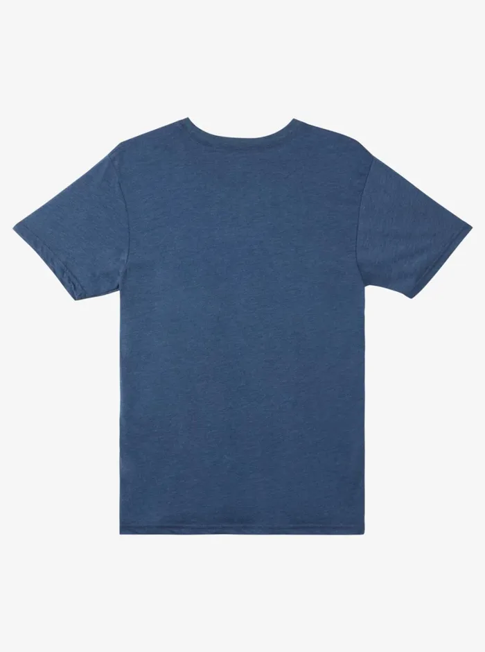 Quiksilver Twinnies Mod TShirt Dark Denim Heather Mens Tees Quiksilver Twinnies Mod TShirt Dark Denim Heather Mens Tees