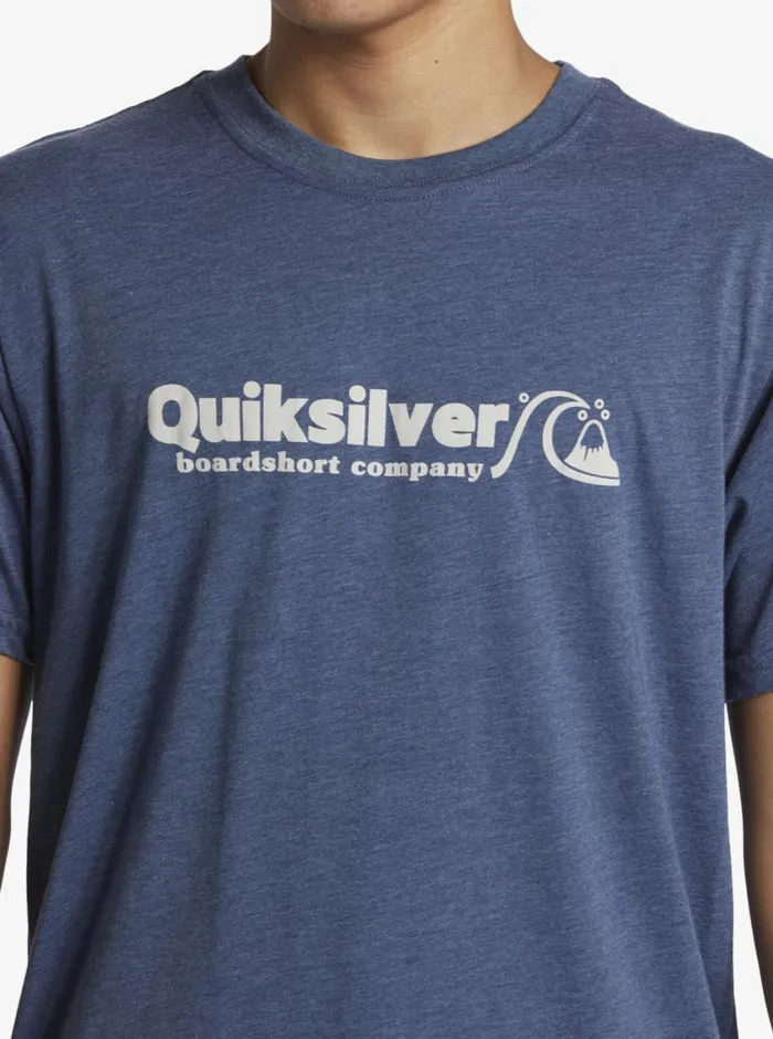 Quiksilver Twinnies Mod TShirt Dark Denim Heather Mens Tees Quiksilver Twinnies Mod TShirt Dark Denim Heather Mens Tees