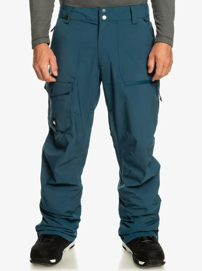 Quiksilver Utility Shell Snow Pants Majolica Blue Mens Snow Pants