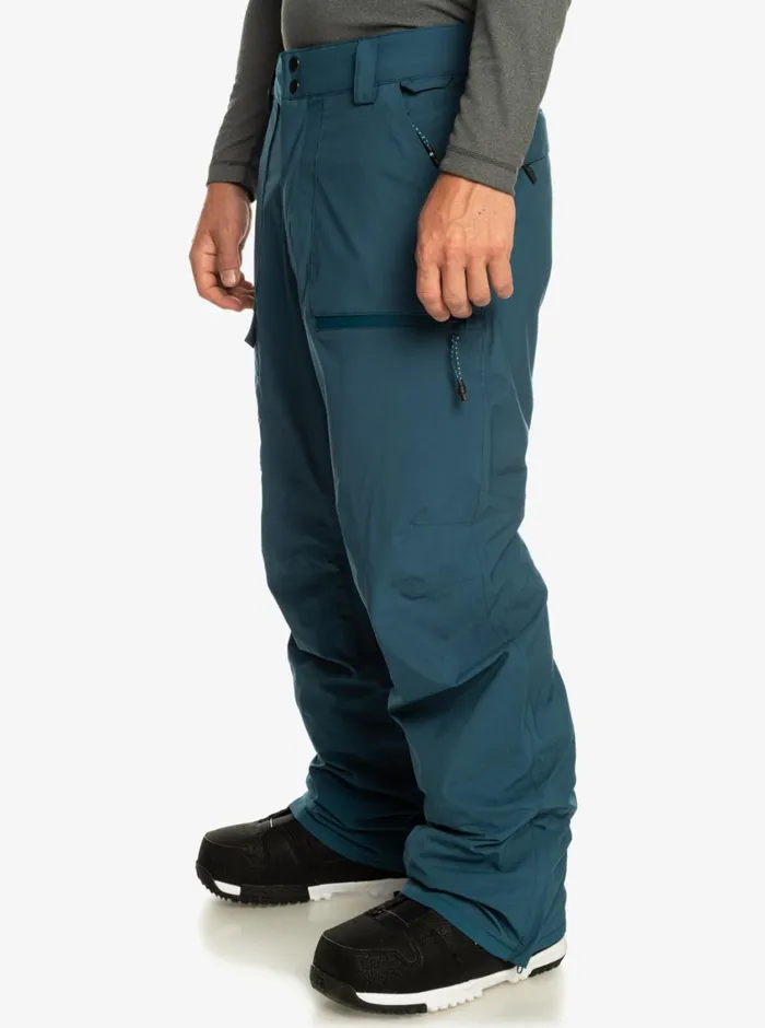 Quiksilver Utility Shell Snow Pants Majolica Blue Mens Snow Pants