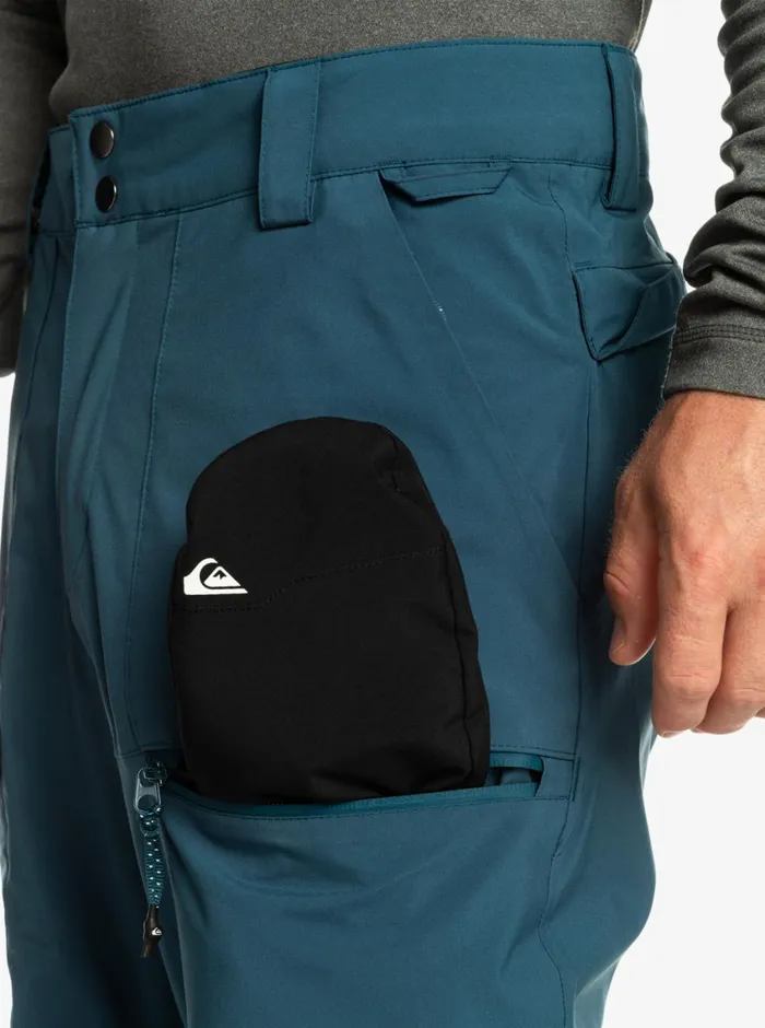 Quiksilver Utility Shell Snow Pants Majolica Blue Mens Snow Pants