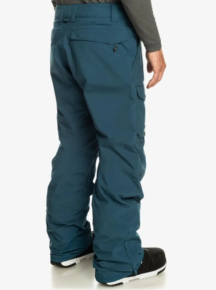 Quiksilver Utility Shell Snow Pants Majolica Blue Mens Snow Pants
