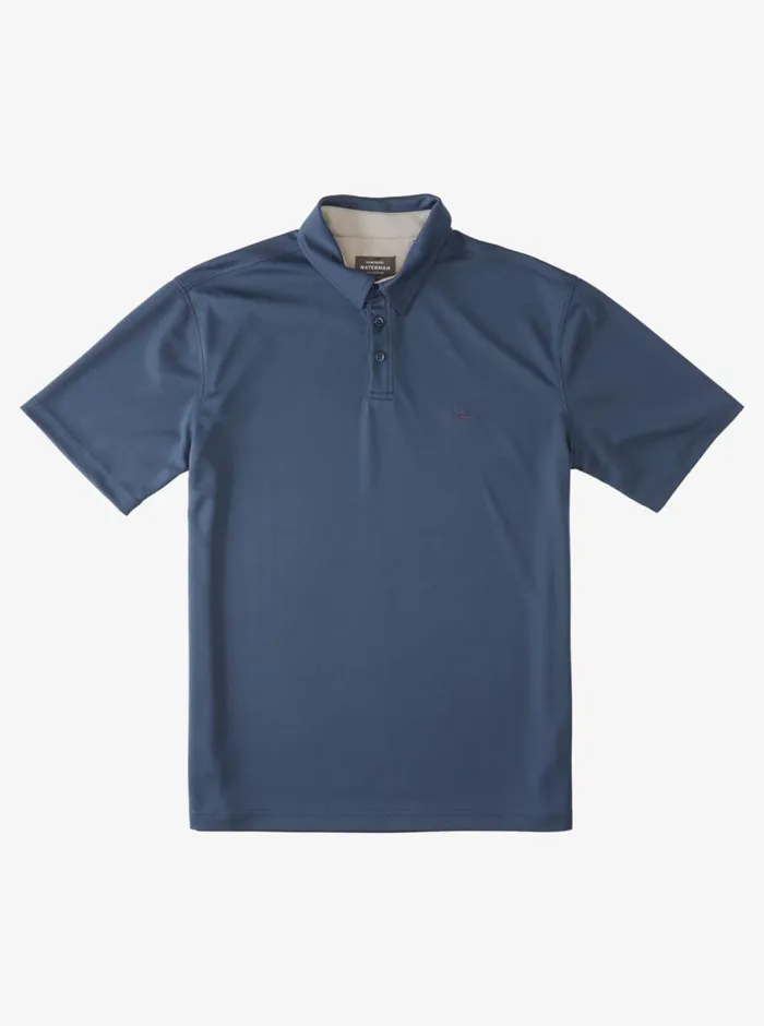 Quiksilver Water Short Sleeve Polo Shirt Midnight Navy MensWaterman Shirts and Polos Quiksilver Water Short Sleeve Polo Shirt Midnight Navy MensWaterman Shirts and Polos