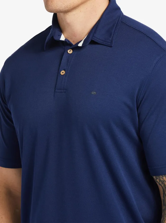 Quiksilver Water Short Sleeve Polo Shirt Midnight Navy MensWaterman Shirts and Polos Quiksilver Water Short Sleeve Polo Shirt Midnight Navy MensWaterman Shirts and Polos