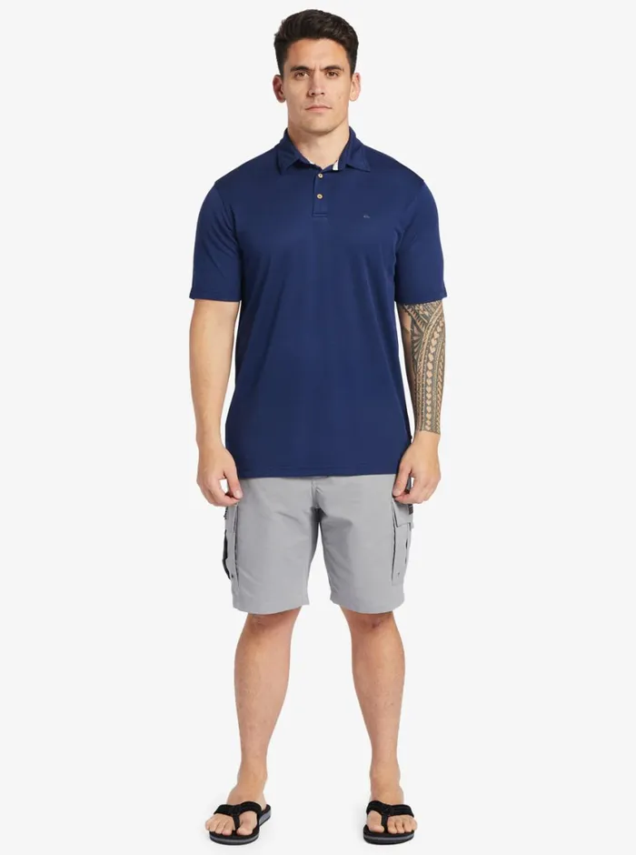 Quiksilver Water Short Sleeve Polo Shirt Midnight Navy MensWaterman Shirts and Polos Quiksilver Water Short Sleeve Polo Shirt Midnight Navy MensWaterman Shirts and Polos
