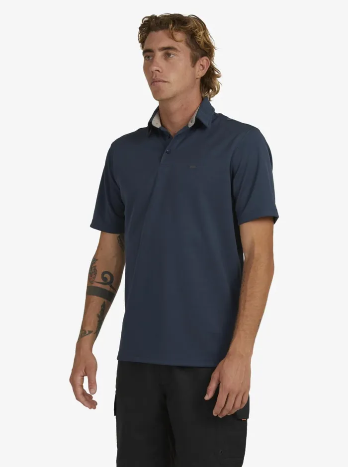 Quiksilver Water Short Sleeve Polo Shirt Midnight Navy MensWaterman Shirts and Polos Quiksilver Water Short Sleeve Polo Shirt Midnight Navy MensWaterman Shirts and Polos
