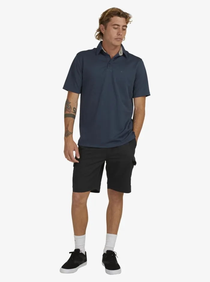 Quiksilver Water Short Sleeve Polo Shirt Midnight Navy MensWaterman Shirts and Polos Quiksilver Water Short Sleeve Polo Shirt Midnight Navy MensWaterman Shirts and Polos