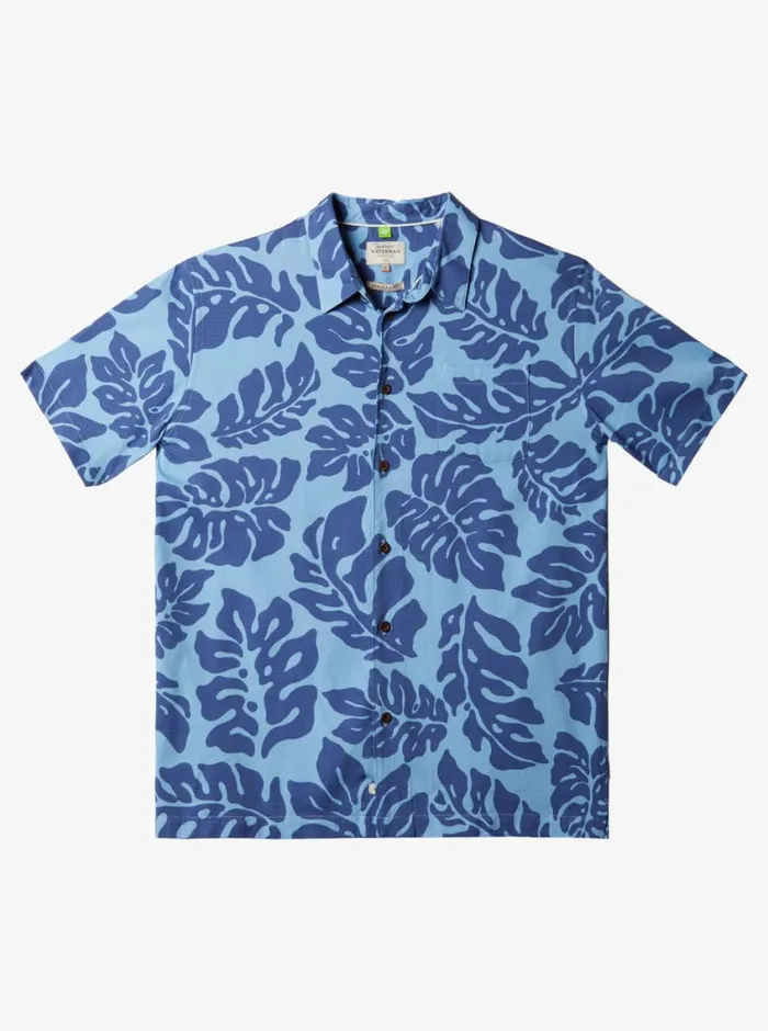Quiksilver Waterfall Rain Short Sleeve Shirt Dusk Blue Waterfall Rain Mens Shirts and Polos Quiksilver Waterfall Rain Short Sleeve Shirt Dusk Blue Waterfall Rain Mens Shirts and Polos