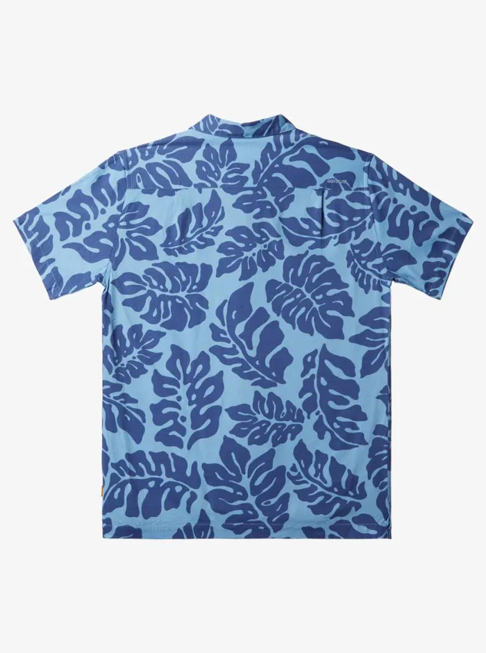 Quiksilver Waterfall Rain Short Sleeve Shirt Dusk Blue Waterfall Rain Mens Shirts and Polos Quiksilver Waterfall Rain Short Sleeve Shirt Dusk Blue Waterfall Rain Mens Shirts and Polos