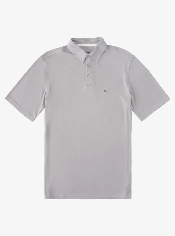 Quiksilver Waterpolo Short Sleeve Polo Shirt Sharkskin MensWaterman Shirts and Polos Quiksilver Waterpolo Short Sleeve Polo Shirt Sharkskin MensWaterman Shirts and Polos