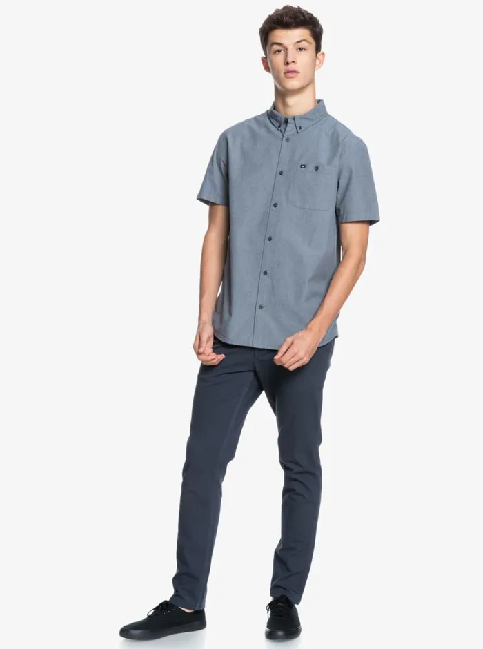 Quiksilver Winfall Short Sleeve Shirt Black Mens Shirts and Polos