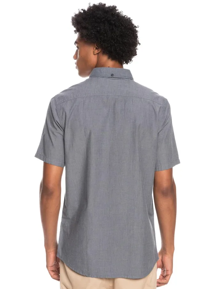 Quiksilver Winfall Short Sleeve Shirt Black Mens Shirts and Polos