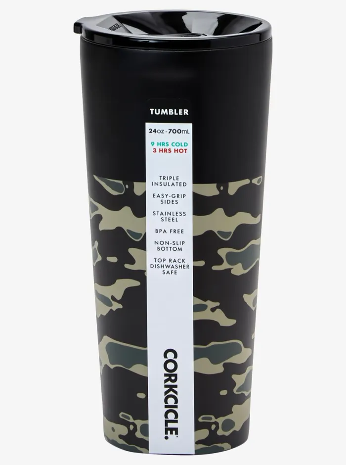 Quiksilver X Corkcicle Classic Tumbler Camo Print Crucial Battle Mens Water Bottles Quiksilver X Corkcicle Classic Tumbler Camo Print Crucial Battle Mens Water Bottles