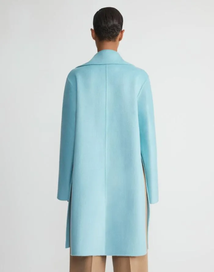 Ready To Wear Brushed Cashmere Double Face Oversized Coat Sea Grass Lafayette 148 New York Jackets and Blazers