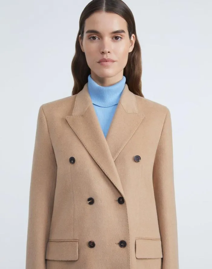 Ready To Wear Camel Hair DoubleBreasted Trinity Blazer Camel Lafayette 148 New York Jackets and Blazers