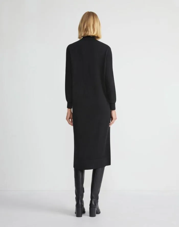 Ready To Wear Cashmere Blouson Sleeve Dress Black Lafayette 148 New York Dresses