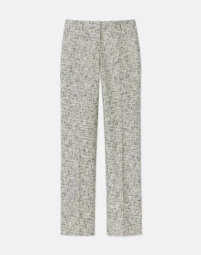 Ready To Wear LinenCotton Boucl Tweed Gates Pant Black Multi Lafayette 148 New York Pants and Shorts