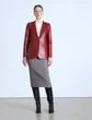 Ready To Wear Nappa Leather Blazer Midnight Blue Lafayette 148 New York Leathers and Suedes