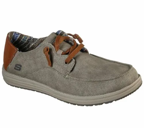 Relaxed Fit Melson 8211 Planon Taupe Men SKECHERS SlipOn