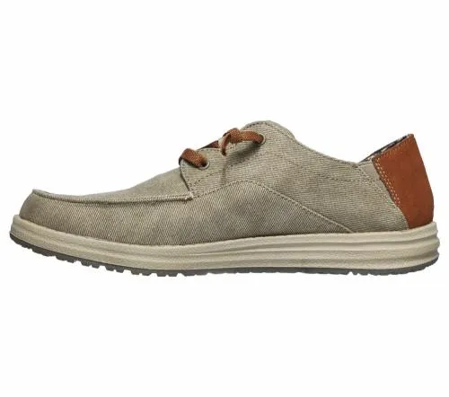 Relaxed Fit Melson 8211 Planon Taupe Men SKECHERS SlipOn