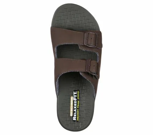 Relaxed Fit Pelem 8211 Rolento Chocolate Men SKECHERS Sandals