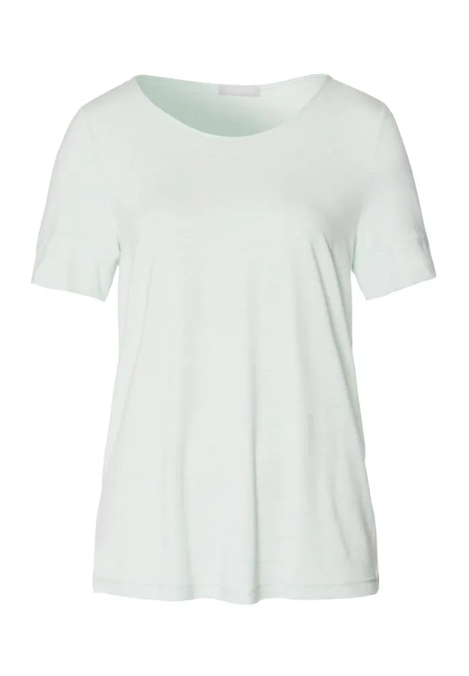 Relaxed Round Neck Top Vapor Melange Women HANRO Lounge Tops
