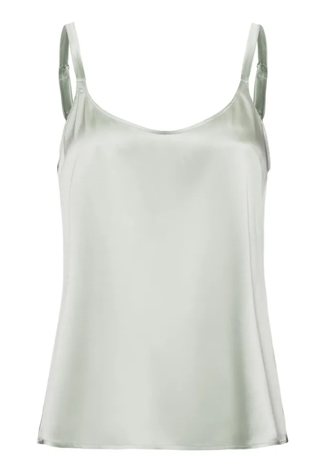 Relaxed Silk Camisole White Sage Women HANRO Pajama Tops
