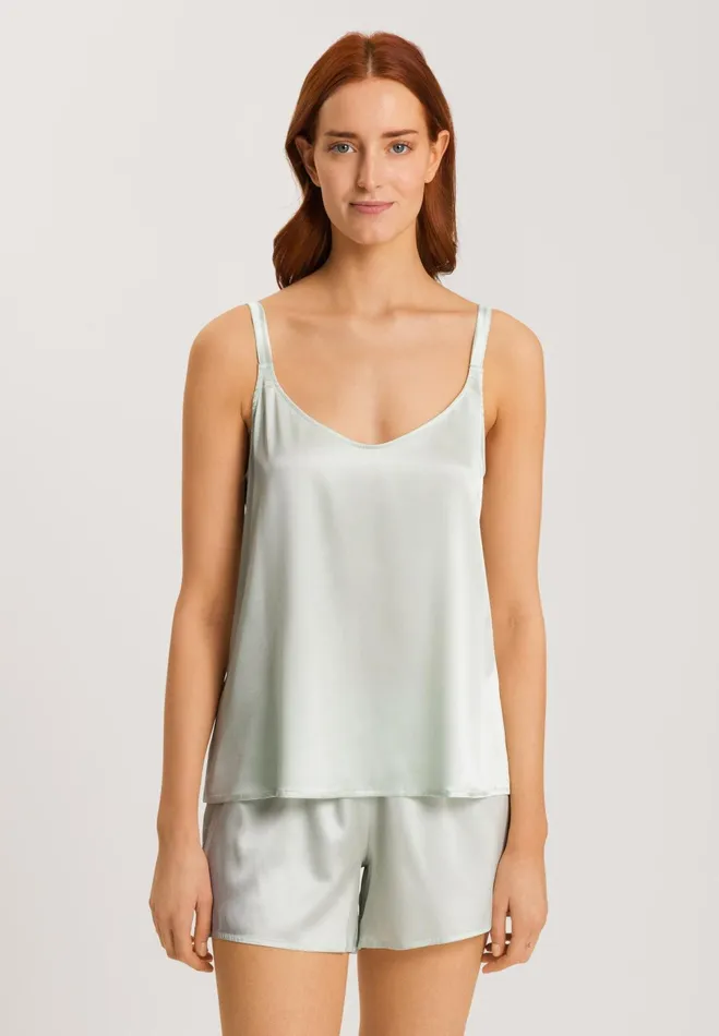 Relaxed Silk Camisole White Sage Women HANRO Pajama Tops