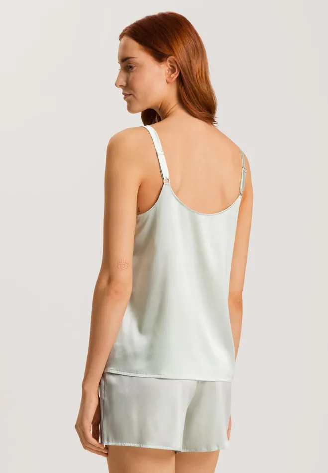 Relaxed Silk Camisole White Sage Women HANRO Pajama Tops
