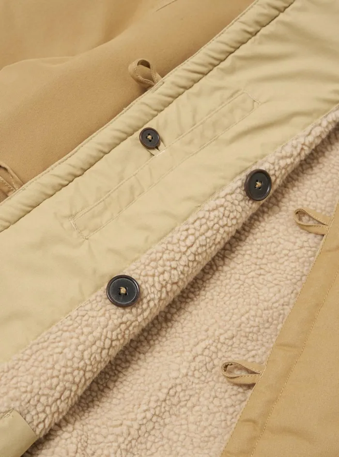 Reversible Mackinaw Jacket In Sand Brushed PolytechSh Men Universal Works Coats and Outerwear