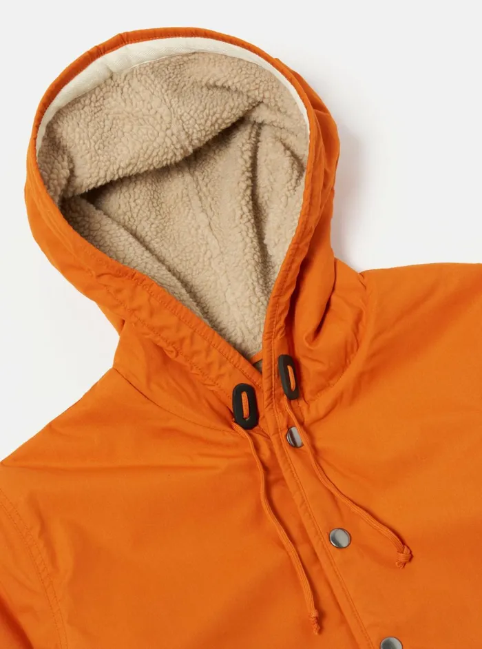 Reversible Simple Hooded Jacket In OrangeSand Recycle Men Universal Works Coats and Outerwear