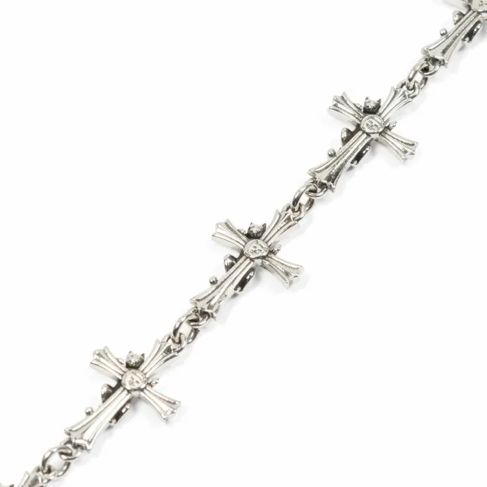 Ripndip Chrome Cross Bracelet Silver Accessories