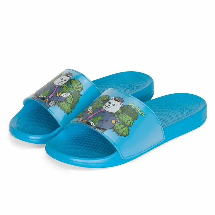 Ripndip Confiscated Slides Blue Slides Slippers