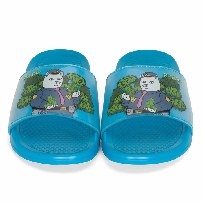 Ripndip Confiscated Slides Blue Slides Slippers Ripndip Confiscated Slides Blue Slides Slippers
