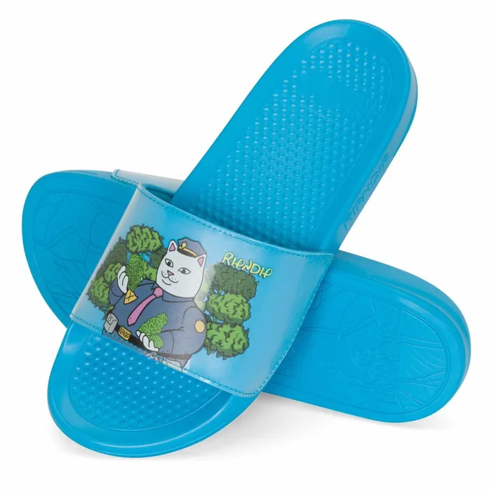 Ripndip Confiscated Slides Blue Slides Slippers Ripndip Confiscated Slides Blue Slides Slippers