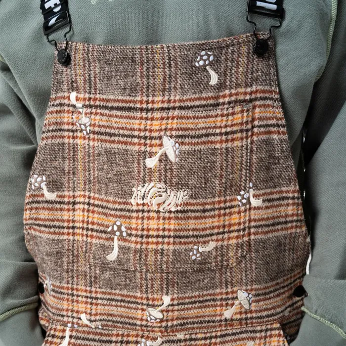 Ripndip Euphoria Plaid Overalls Brown Plaid Pants Ripndip Euphoria Plaid Overalls Brown Plaid Pants
