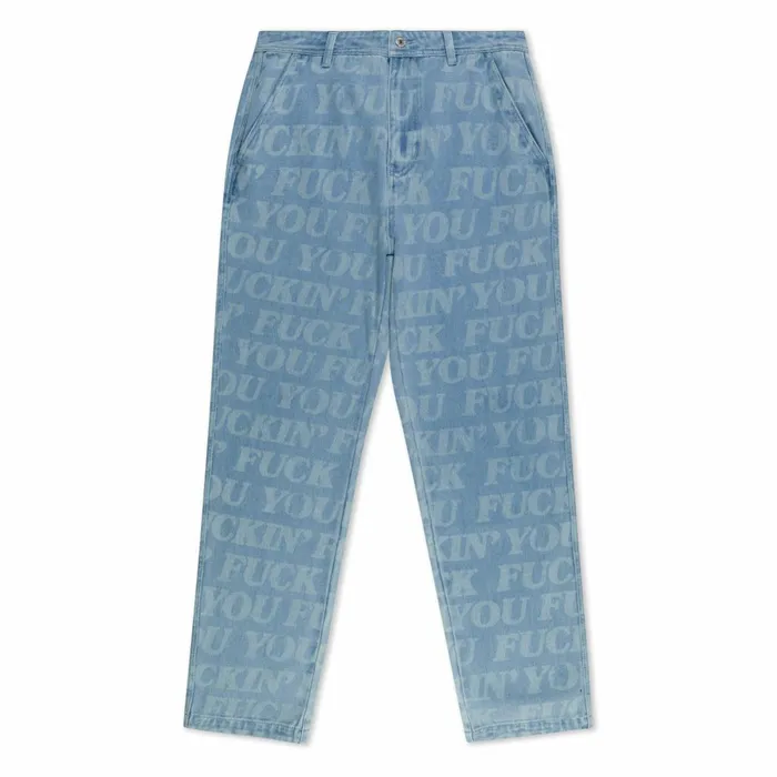 Ripndip FUFF Washed Denim Pants Light Washed Denim Pants