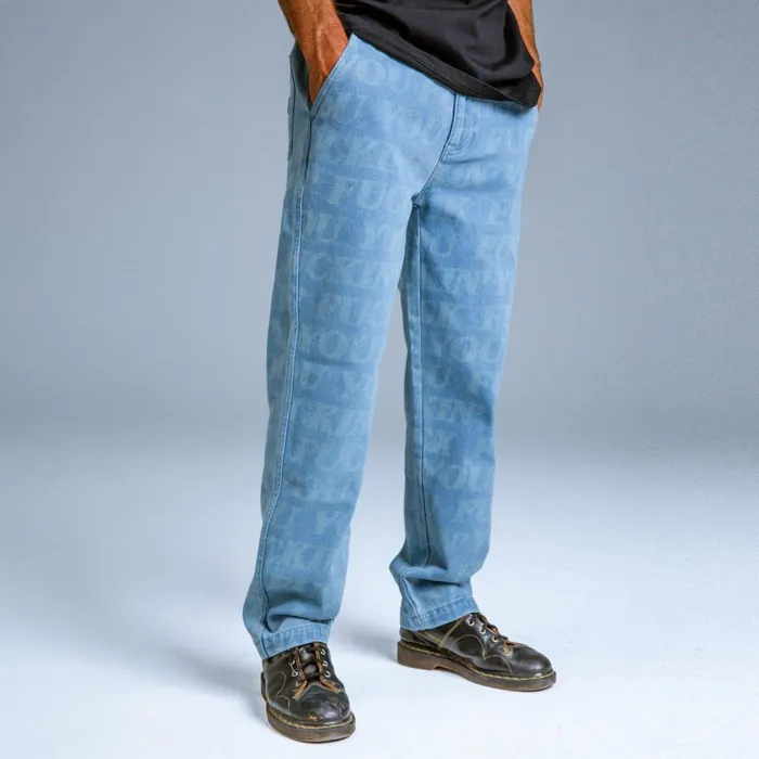 Ripndip FUFF Washed Denim Pants Light Washed Denim Pants