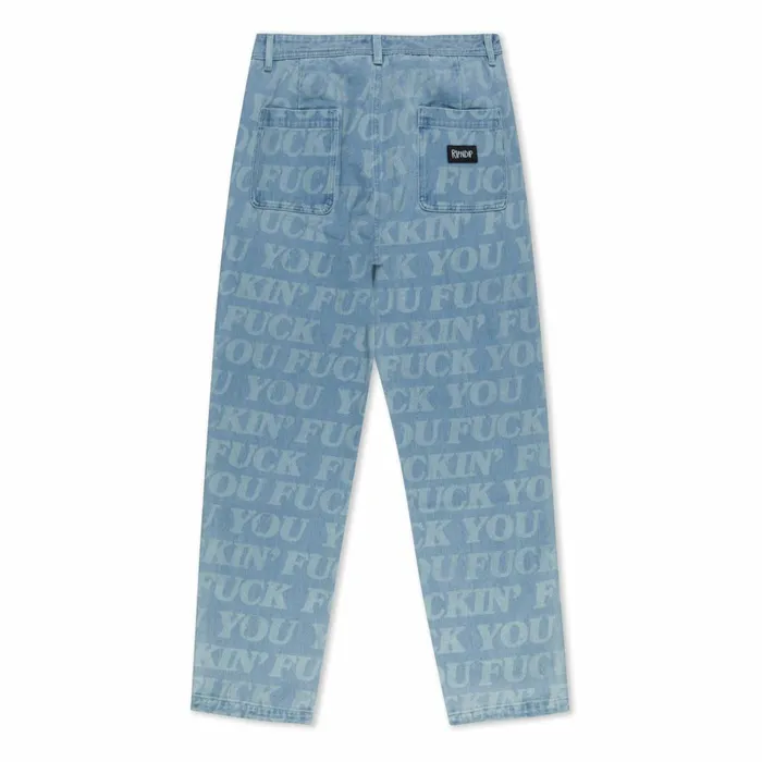 Ripndip FUFF Washed Denim Pants Light Washed Denim Pants