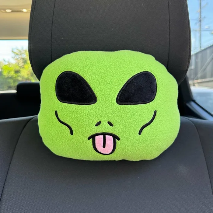 Ripndip Lord Alien Car Head Rest Green Car Accessories