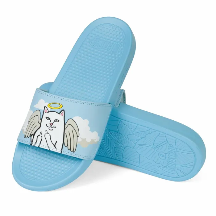 Ripndip Lord Angel Slides Baby Blue Slides Slippers Ripndip Lord Angel Slides Baby Blue Slides Slippers