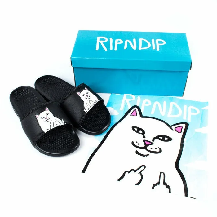 Ripndip Lord Nermal Slides Black Slides Slippers