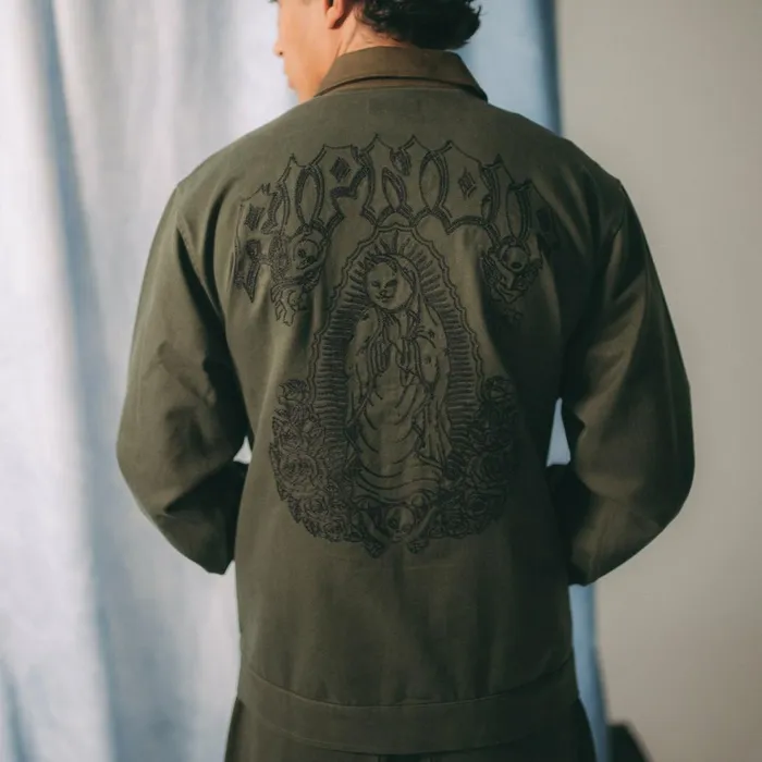 Ripndip Mother Nerm Twill Work Jacket Dark Olive Jackets Ripndip Mother Nerm Twill Work Jacket Dark Olive Jackets