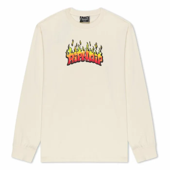 Ripndip Scary Cute Long Sleeve Natural Long Sleeve Tees