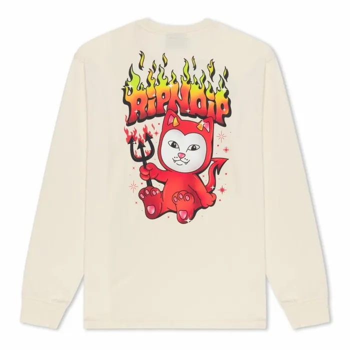 Ripndip Scary Cute Long Sleeve Natural Long Sleeve Tees