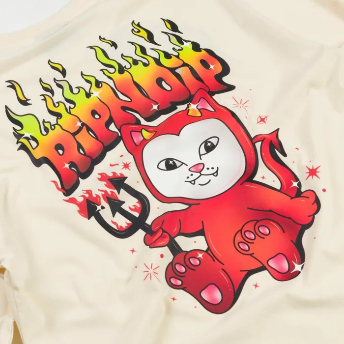 Ripndip Scary Cute Long Sleeve Natural Long Sleeve Tees