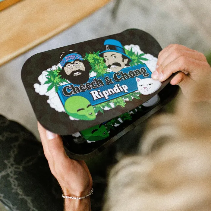 Ripndip Smoke One Rolling Tray With Lid Black Shop 420 Ripndip Smoke One Rolling Tray With Lid Black Shop 420