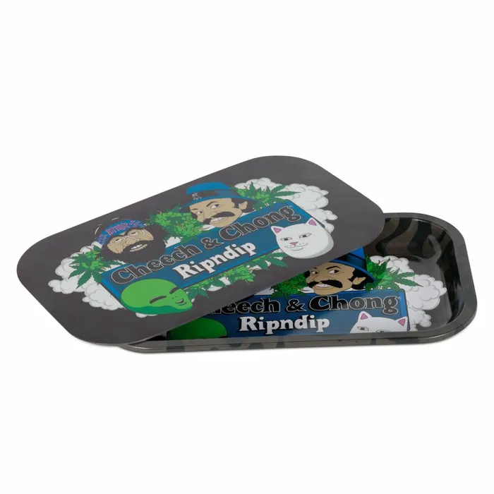 Ripndip Smoke One Rolling Tray With Lid Black Shop 420 Ripndip Smoke One Rolling Tray With Lid Black Shop 420
