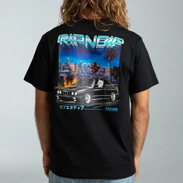 Ripndip Vroom Vroom Tee Black Short Sleeve Tees Ripndip Vroom Vroom Tee Black Short Sleeve Tees
